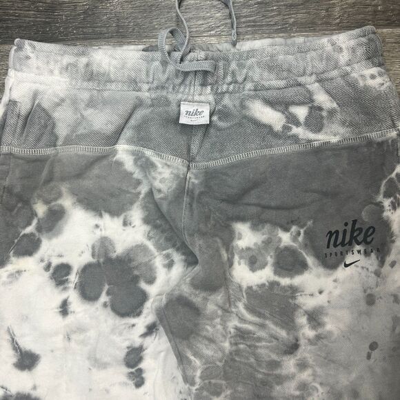 Nike Sportswear Club Fleece Tie Dye Jogger Pants Sweatpants Mens Small White - Picture 2 of 10